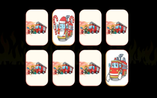 Fire Trucks Memory game cover