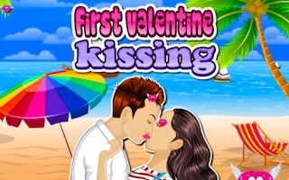 First Valentine Kissing game cover