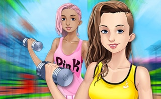 Fitness Girls Dress Up game cover