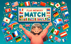 Flag Memory Match - Free Online Browser Game