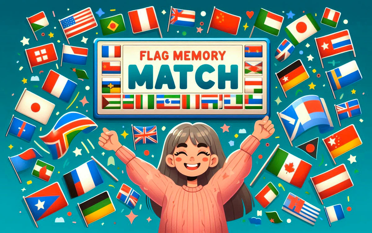 Play Flag Memory Match — free online Memory game