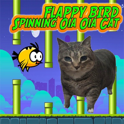 Flappy Bird Spinning Oia Oia Cat By Gamepix