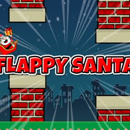 Flappy Santa Online arcade Games on taptohit.com