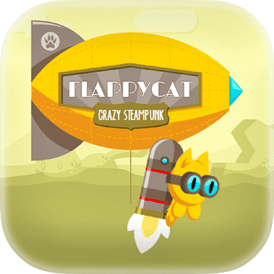 FlappyCat Crazy Steampunk By Gamepix