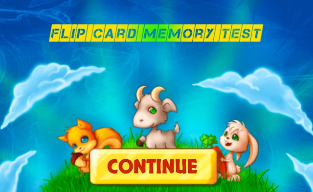 Flip Card Memory Test