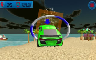 Floating Water Surfer Car Driving : Beach Racing