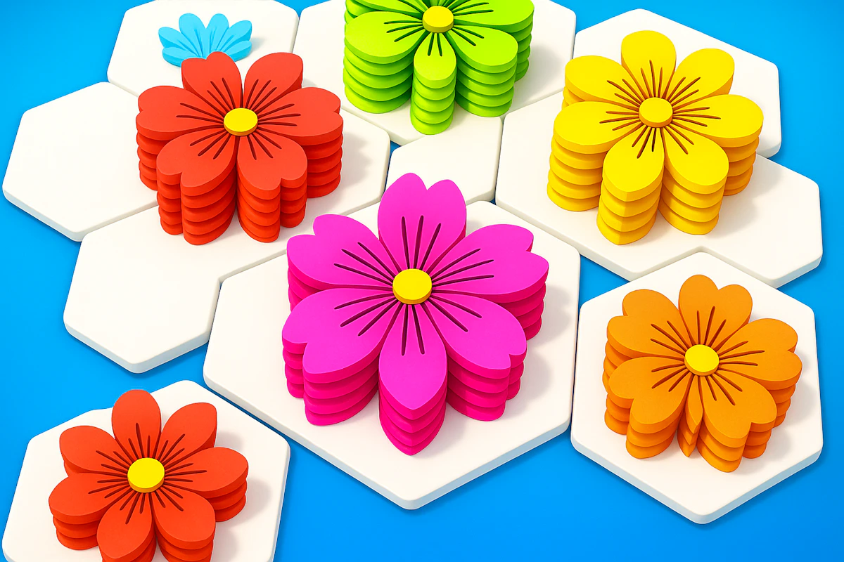 Play Flower Hexa Puzzle — free online Puzzle game