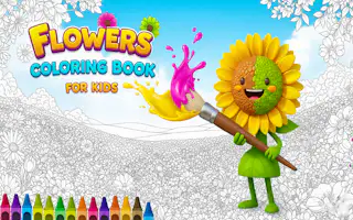 Libro ng Pangkulay ng mga Bulaklak para sa mga Bata