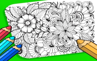 Flowers Coloring Game for Adults