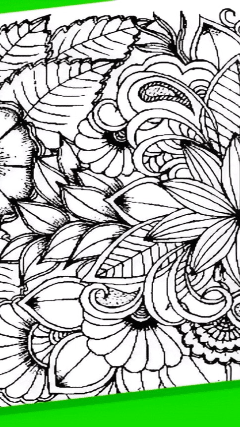 Flowers Coloring Game for Adults