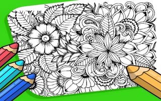 Flowers Coloring Game For Adults game cover