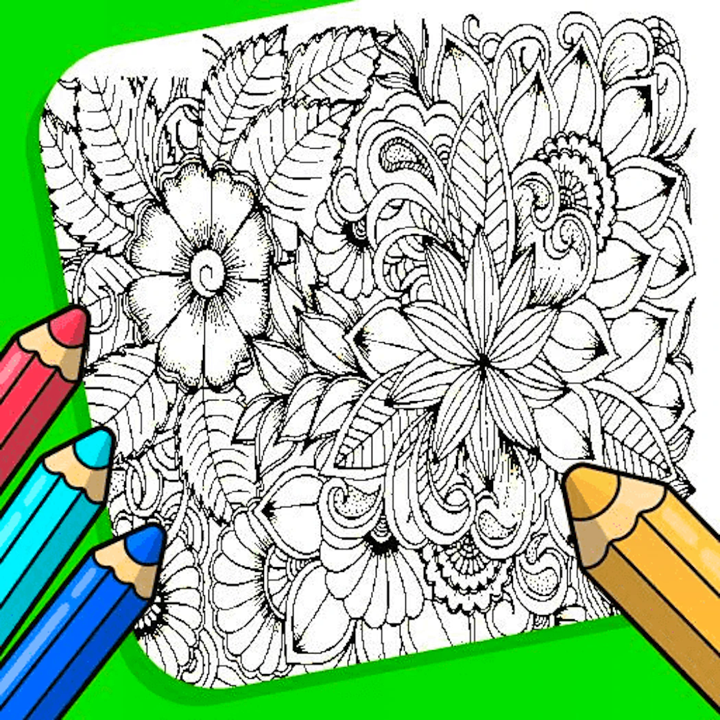 Flowers Coloring Game for Adults