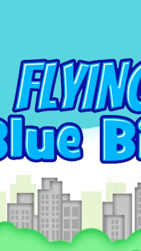 Flying Blue Bird