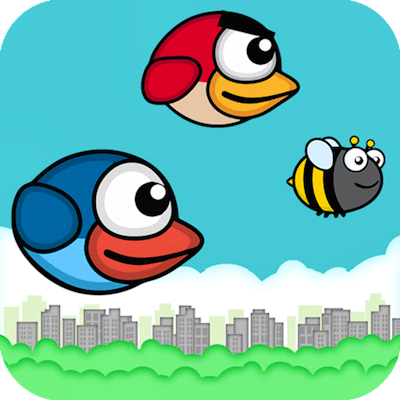 Flying Blue Bird By Gamepix
