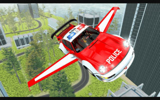 Flying Car Game Police Games game cover