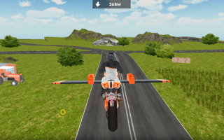 Flying Motorbike Driving Simulator game cover