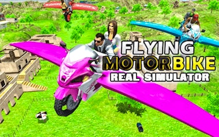 Flying Motorbike Real Simulator game cover