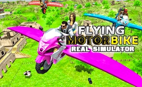 Flying Motorbike Real Simulator game cover