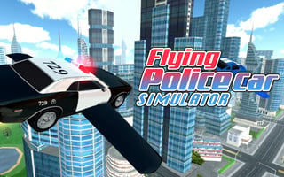 Flying Police Car Simulator game cover