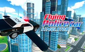 Flying Police Car Simulator game cover