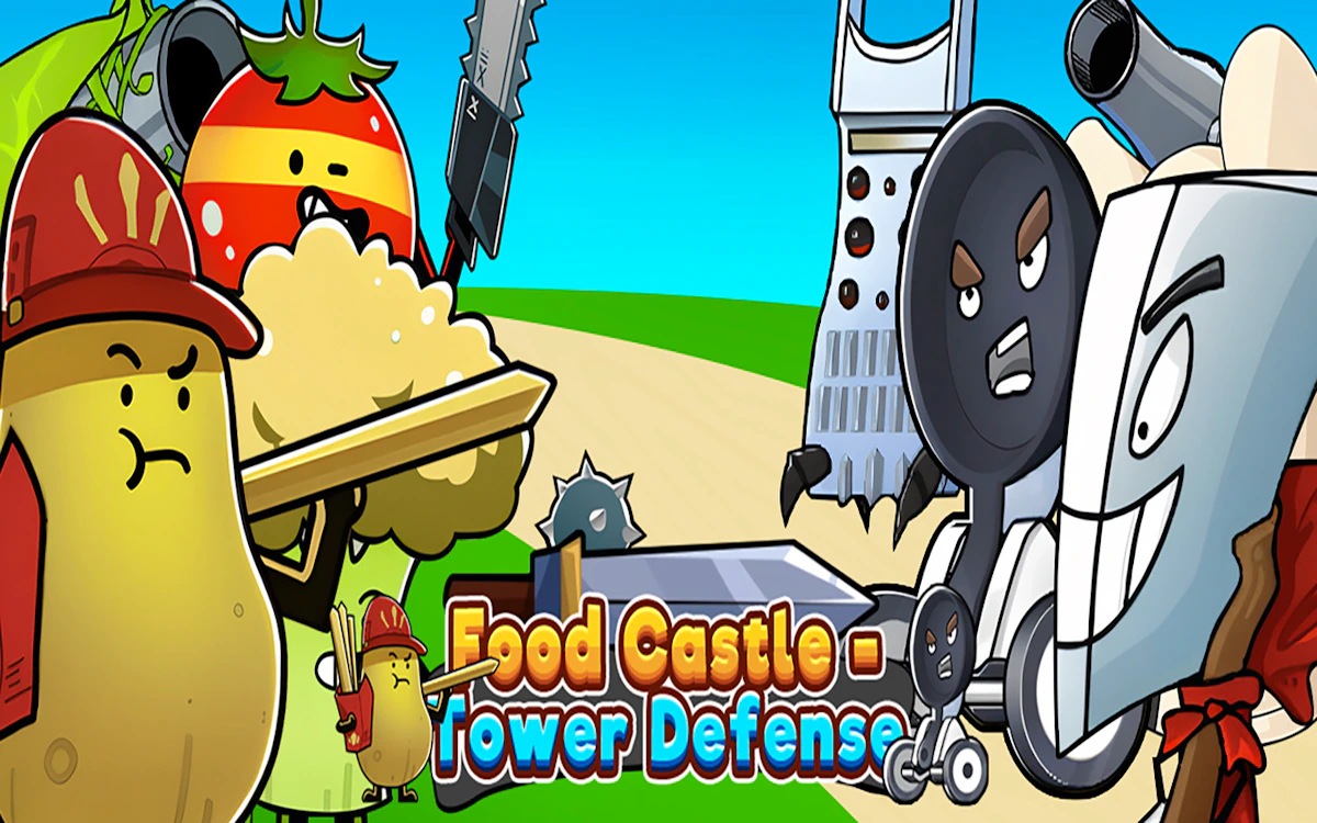 Play Food Castle Tower Defense — free online Battle game