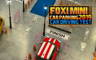 Foxi Mini Car Parking 2019 Car Driving Test game cover