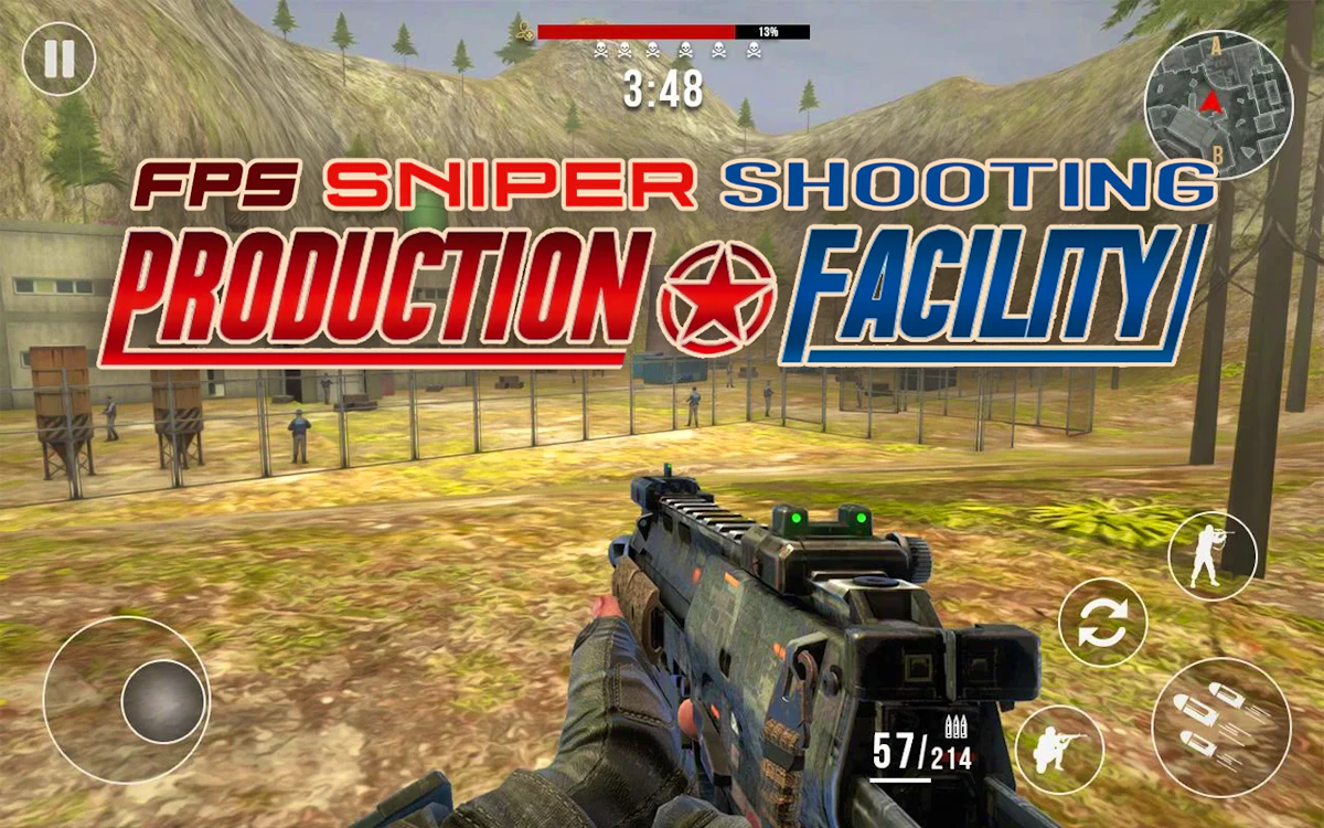 Play FPS Sniper Shooting: Production Facility — free online First Person Shooter game