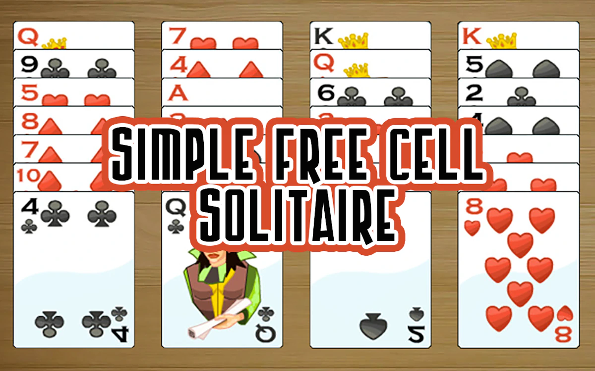 Play Simple Free Cell Solitaire — free online Card game