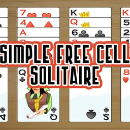 Simple Free Cell Solitaire Online puzzle Games on taptohit.com