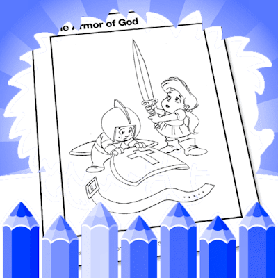 Free Coloring Pages For Armor Of God By Gamepix