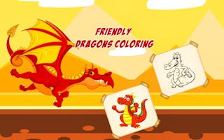 Friendly Dragons Coloring game cover