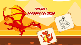 Friendly Dragons Coloring game cover