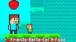 Friends Battle Eat A Food