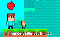 Friends Battle Eat A Food