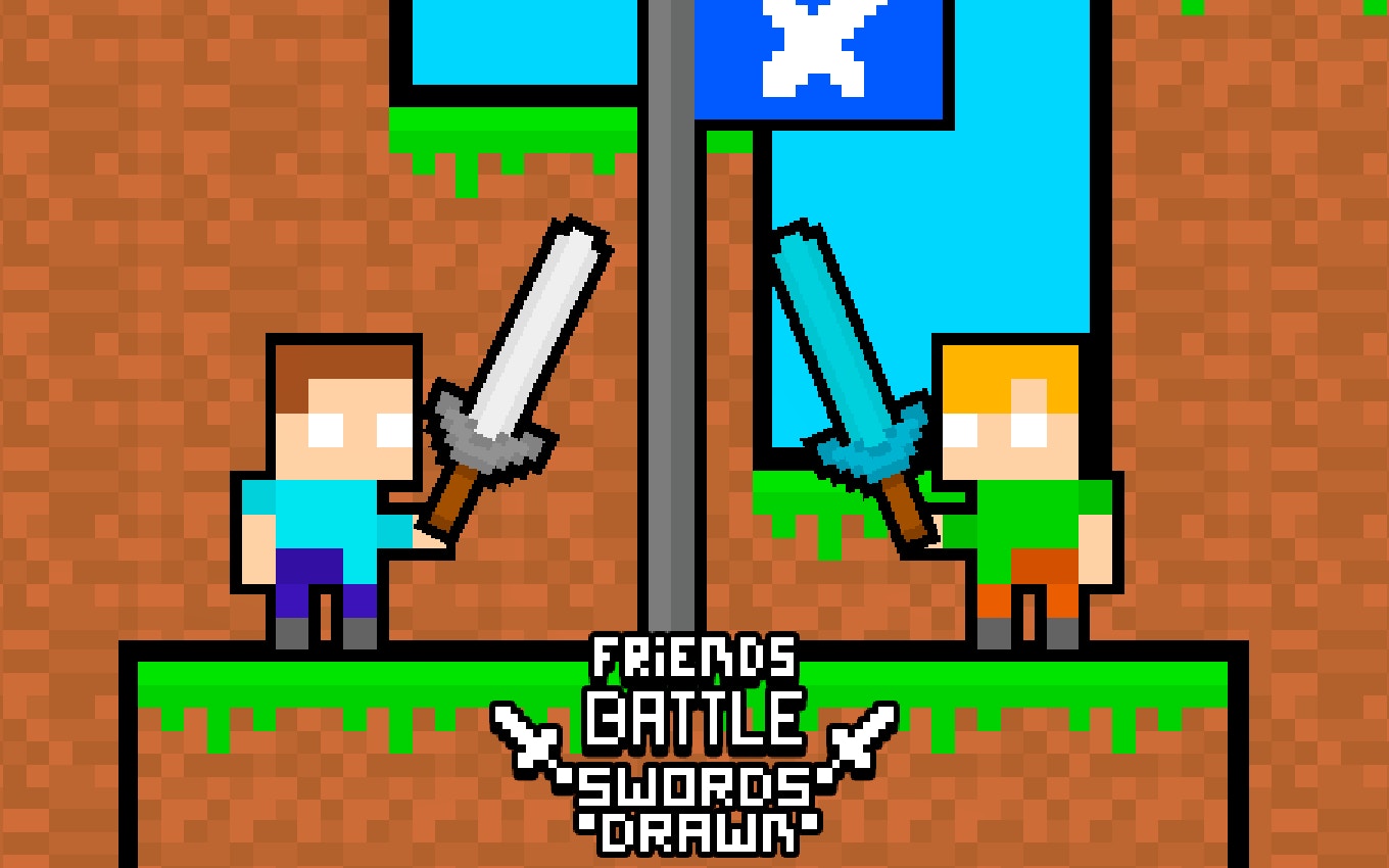 Friends Battle Swords Drawn