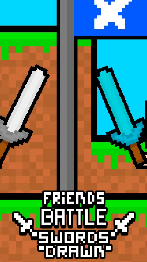 Friends Battle Swords Drawn