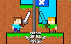 Friends Battle Swords Drawn