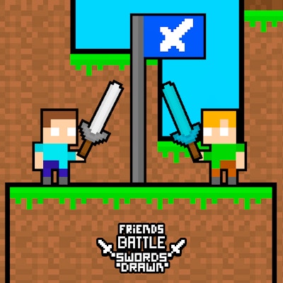 Friends Battle Swords Drawn By Gamepix
