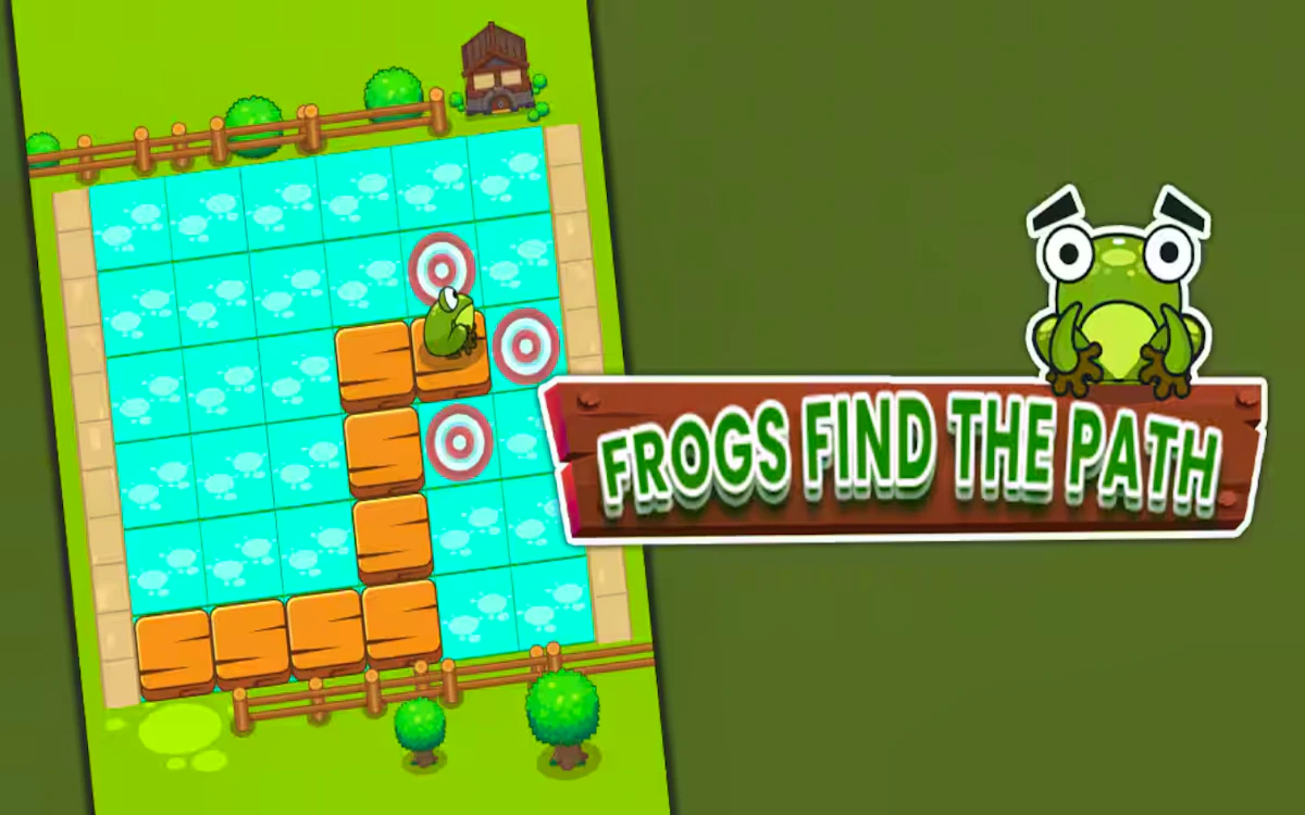 Play Frogs Find the Path — free online Puzzle game