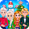 Frozen Princess Christmas Celebration banner