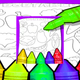 Fruits And Vegetables Coloring For Kids Printable