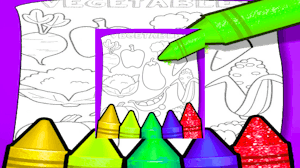 Image for Fruits And Vegetables Coloring For Kids Printable