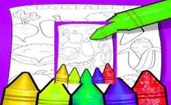 Fruits And Vegetables Coloring For Kids Printable