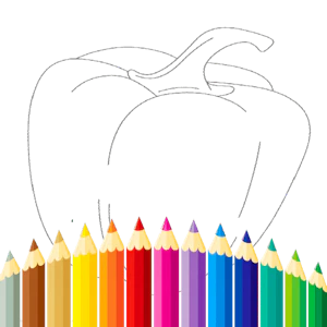 Fruits And Vegetables Coloring For Kids Printable Thumbnail