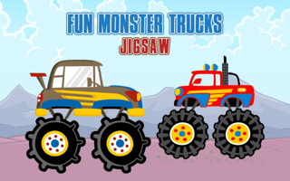 Fun Monster Trucks Jigsaw game cover