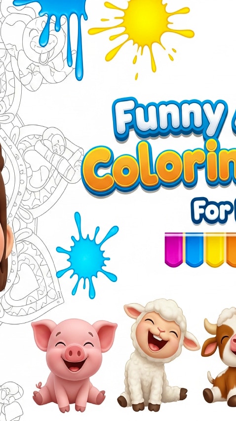 Funny Animal Coloring Book for Kids