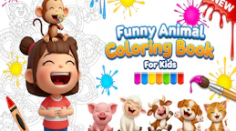 Funny Animal Coloring Book for Kids