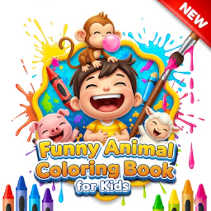 Funny Animal Coloring Book for Kids Thumbnail