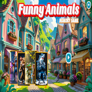 Funny Animals Memory Game Thumbnail