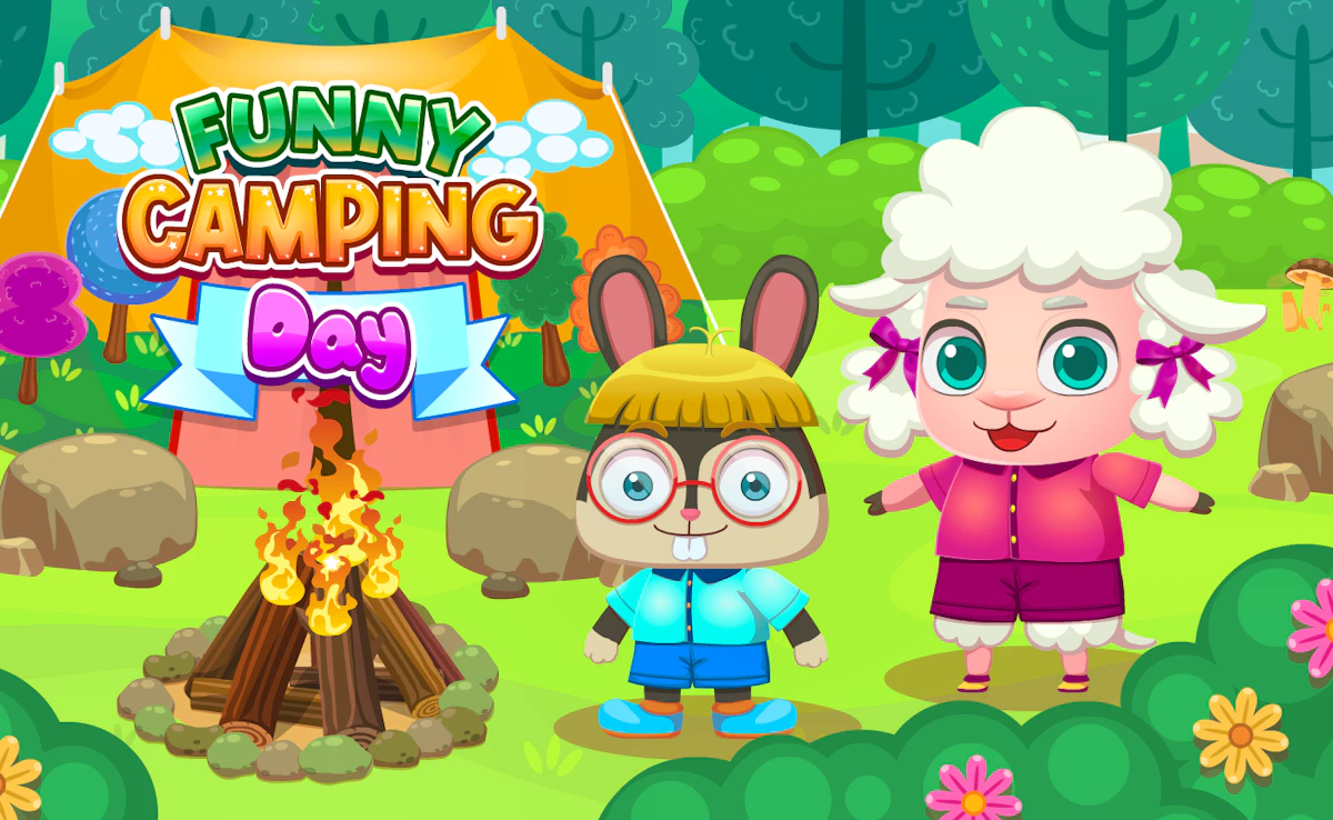 Play Funny Camping Day — free online Kids game